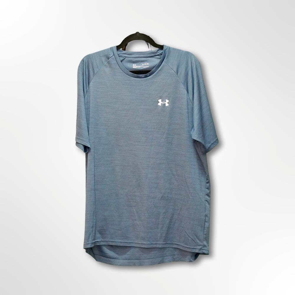 Under Armour HeatGear Workout Shirt Men's XL Green Gym Training Athletic Top